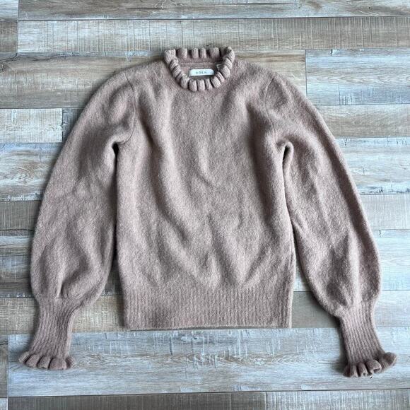 Dôen Assis Sweater - Size XS - Camel Brown Alpaca Wool - Picture 1 of 6